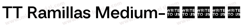 TT Ramillas Medium字体转换